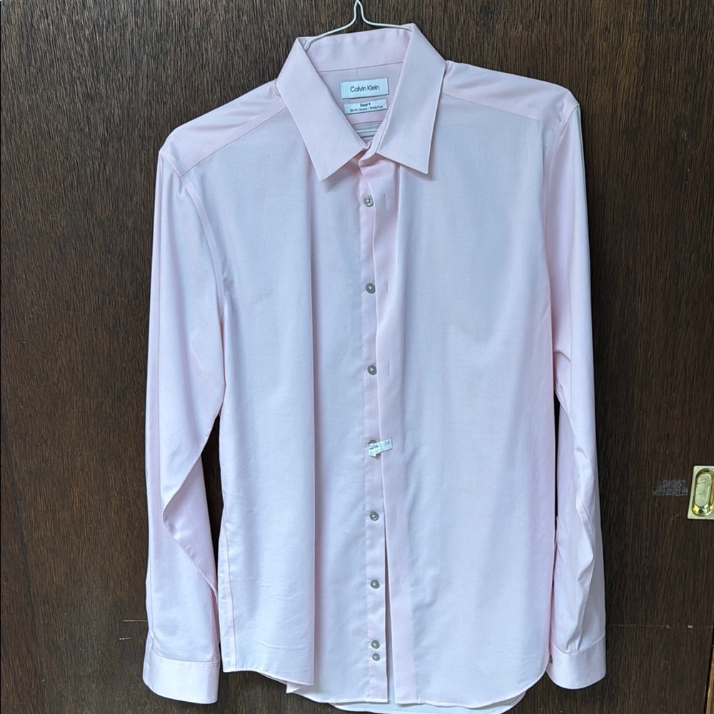 Calvin Klein Men's Pink Dress Shirt